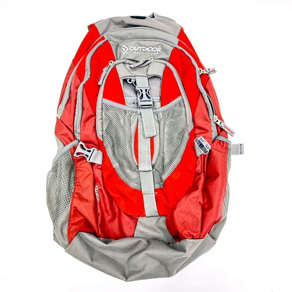 Outdoor Products Red and Gray Backpack (B0004)